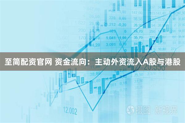 至简配资官网 资金流向：主动外资流入A股与港股