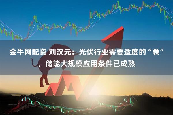 金牛网配资 刘汉元：光伏行业需要适度的“卷”，储能大规模应用条件已成熟