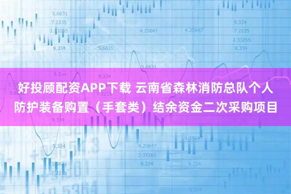 好投顾配资APP下载 云南省森林消防总队个人防护装备购置（手套类）结余资金二次采购项目