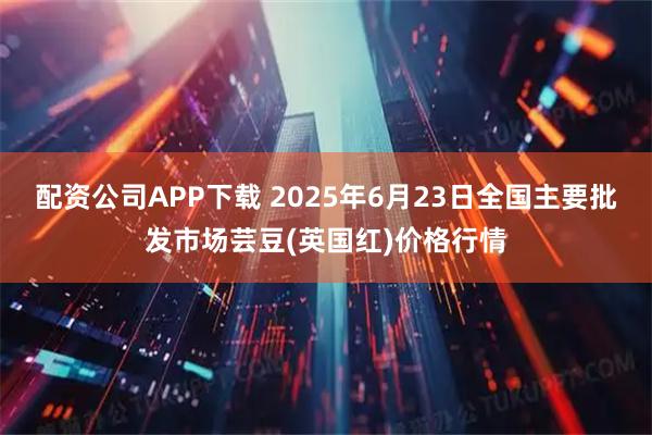 配资公司APP下载 2025年6月23日全国主要批发市场芸豆(英国红)价格行情