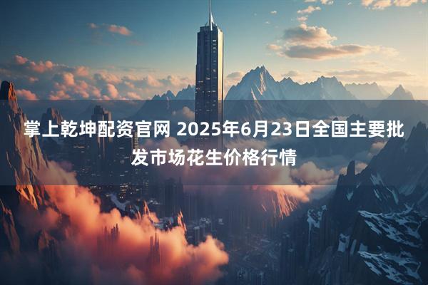 掌上乾坤配资官网 2025年6月23日全国主要批发市场花生价格行情