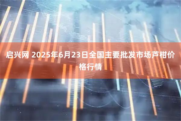 启兴网 2025年6月23日全国主要批发市场芦柑价格行情